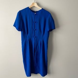 Vintage Royal Blue Dress